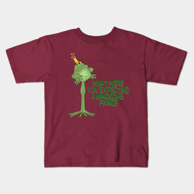 frog prince Kids T-Shirt by richhwalsh